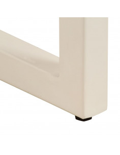 Tavolo da Pranzo 115x55x76 cm Legno Massello di Mango e Acciaio