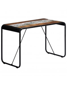 Tavolo da Pranzo 118x60x76 cm in Legno Massello di Recupero