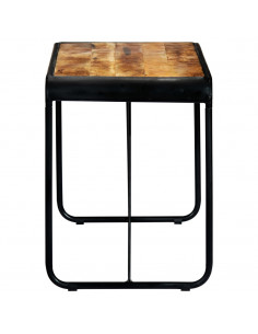 Tavolo da Pranzo 118x60x76 in Legno Massello di Mango Grezzo