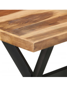 Tavolo da Pranzo 120x60x75 cm Legno Massello con Finitura Miele