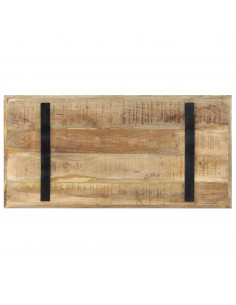Tavolo da Pranzo 120x60x76 cm in Legno di Mango Grezzo