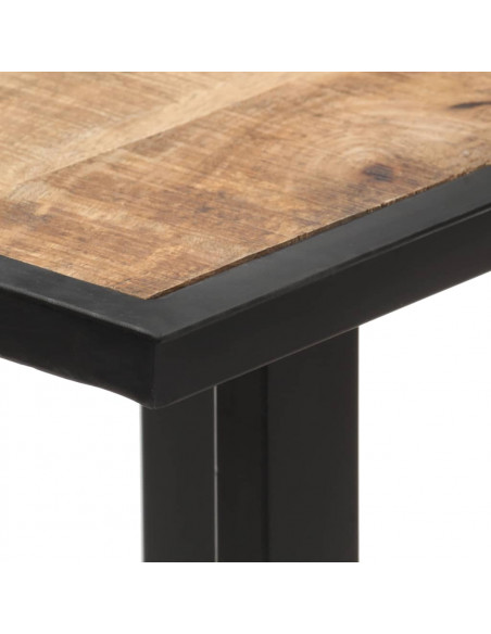 Tavolo da Pranzo 140 cm in Legno di Mango Grezzo