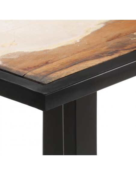 Tavolo da Pranzo 140 cm in Legno Massello di Recupero