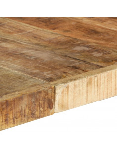 Tavolo da Pranzo 140x140x75 cm in Legno di Mango Grezzo