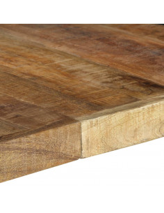 Tavolo da Pranzo 140x140x75 cm in Legno di Mango Grezzo