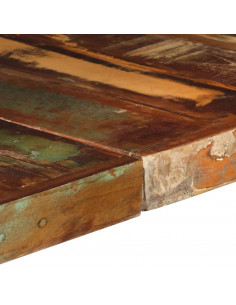 Tavolo da Pranzo 140x140x75 cm in Legno Massello di Recupero