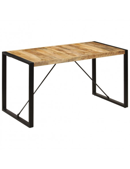 Tavolo da Pranzo 140x70x75 cm in Legno Massello di Mango