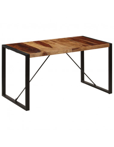 Tavolo da Pranzo 140x70x75 cm in Legno Massello di Sheesham