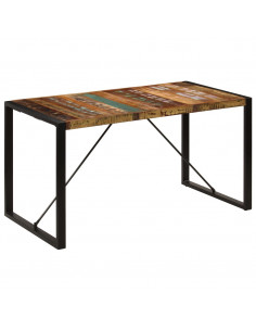 Tavolo da Pranzo 140x70x75 cm Legno Massello di Recupero