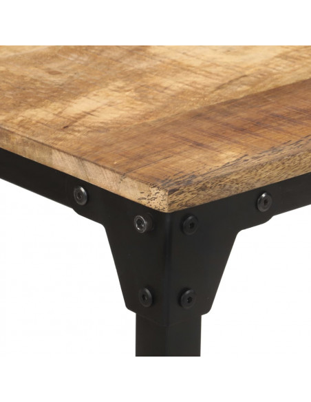 Tavolo da Pranzo 140x70x76 cm in Legno di Mango Grezzo