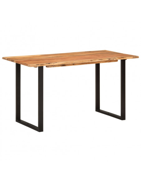 Tavolo da Pranzo 140x70x76 cm in Legno Massello di Acacia
