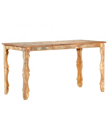 Tavolo da Pranzo 140x70x76 cm in Legno Massello di Recupero