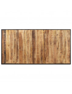 Tavolo da Pranzo 160 cm in Legno Massello di Mango Grezzo