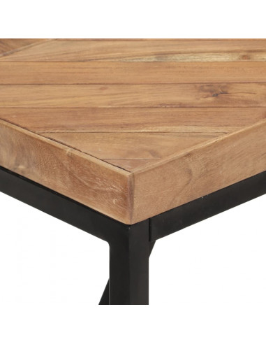 Tavolo da Pranzo 160x70x76 cm in Legno Massello Acacia e Mango