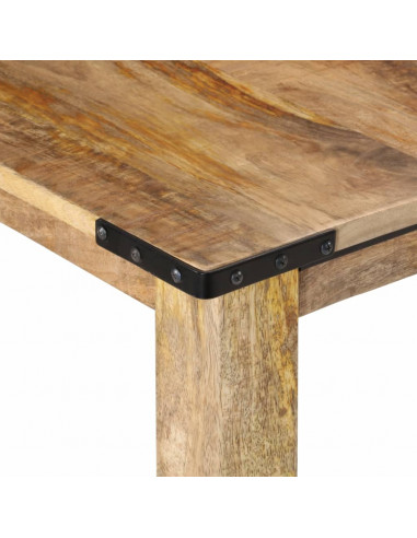 Tavolo da Pranzo 160x80x75 cm in Legno Massello di Mango