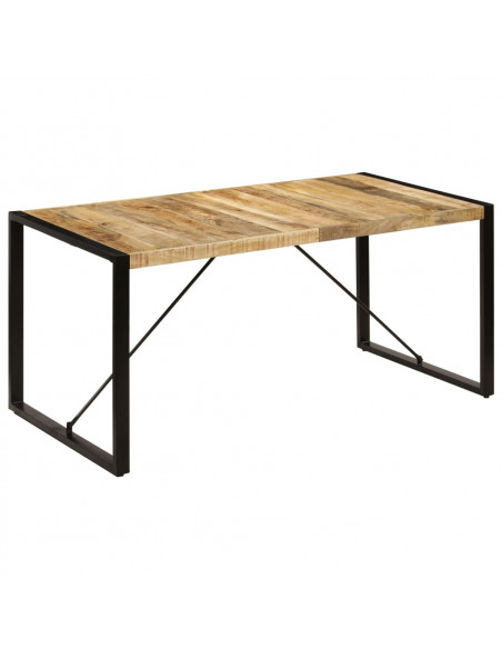 Tavolo da Pranzo 160x80x75 cm in Legno Massello di Mango
