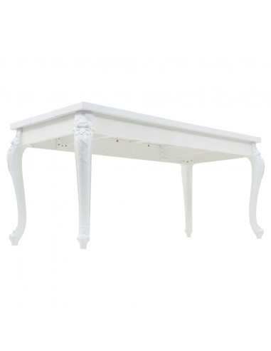 Tavolo da Pranzo 179x89x81 cm Bianco Lucido