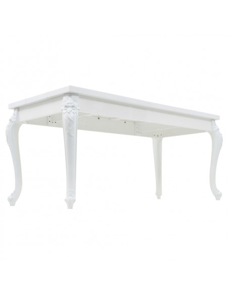 Tavolo da Pranzo 179x89x81 cm Bianco Lucido