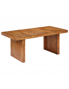 Tavolo da Pranzo 180x90x75 cm in Legno Massello di Acacia