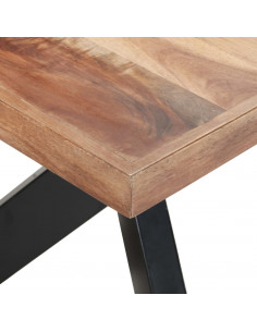 Tavolo da Pranzo 180x90x75 cm Legno Massello con Finitura Miele