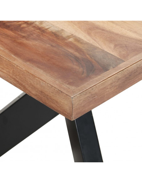 Tavolo da Pranzo 180x90x75 cm Legno Massello con Finitura Miele