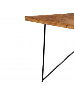 Tavolo da Pranzo 180x90x76 cm in Legno Massello di Acacia