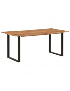 Tavolo da Pranzo 180x90x76 cm in Legno Massello di Acacia
