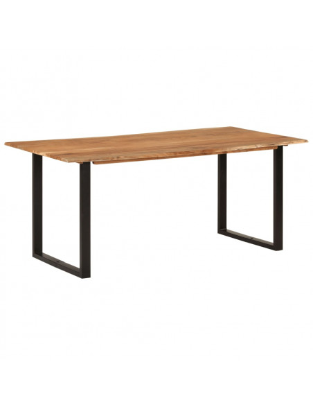 Tavolo da Pranzo 180x90x76 cm in Legno Massello di Acacia