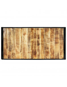 Tavolo da Pranzo 180x90x76 cm Legno Massello di Mango Grezzo