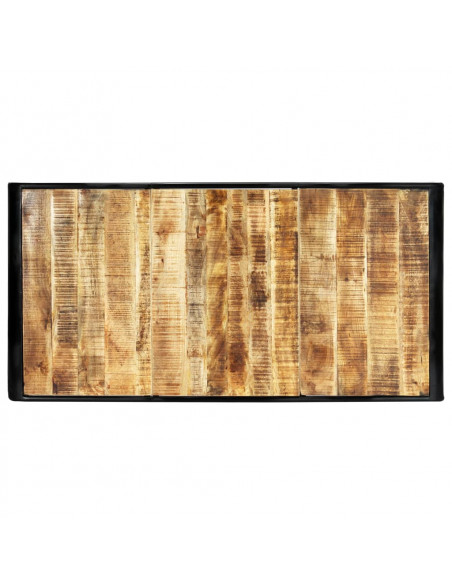 Tavolo da Pranzo 180x90x76 cm Legno Massello di Mango Grezzo