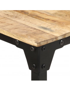 Tavolo da Pranzo 200x100x76 cm in Legno di Mango Grezzo