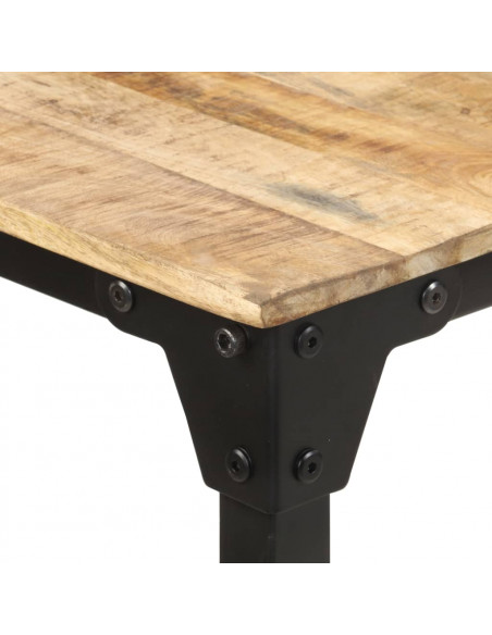 Tavolo da Pranzo 200x100x76 cm in Legno di Mango Grezzo