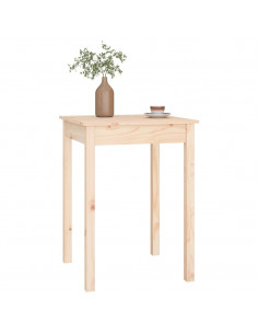 Tavolo da Pranzo 55x55x75 cm in Legno Massello di Pino