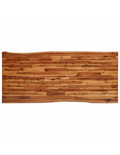 Tavolo da Pranzo Bordi Vivi 200x90x75 cm Legno Massello Acacia