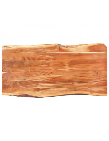Tavolo da Pranzo con Bordi Vivi Massello di Acacia 200 cm 3,8cm