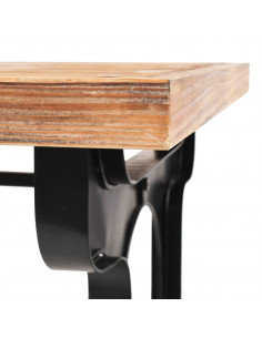 Tavolo da Pranzo con Piano in Massello di Abete 122x65x82 cm