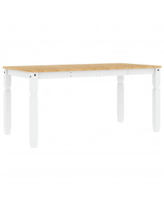 Tavolo da Pranzo Corona 160x80x75 cm in Legno Massello di Pino