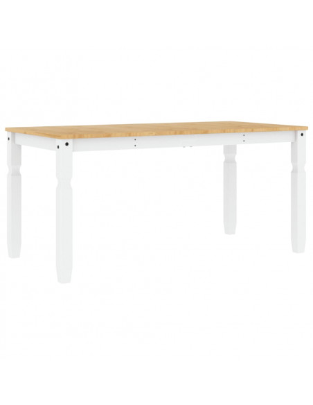 Tavolo da Pranzo Corona 160x80x75 cm in Legno Massello di Pino