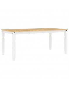 Tavolo da Pranzo Corona 180x90x75 cm in Legno Massello di Pino