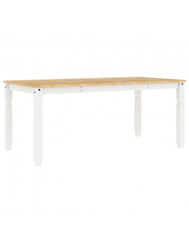 Tavolo da Pranzo Corona 180x90x75 cm in Legno Massello di Pino