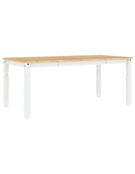 Tavolo da Pranzo Corona 180x90x75 cm in Legno Massello di Pino