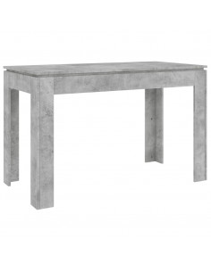 Tavolo da Pranzo Grigio Cemento 120x60x76 cm Legno Multistrato