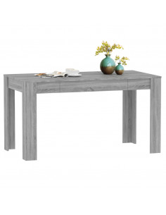 Tavolo da Pranzo Grigio Sonoma 140x74,5x76 cm Legno Multistrato