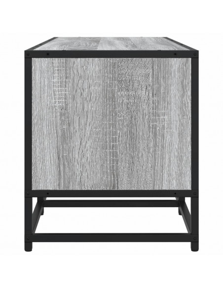 Mobile TV Grigio Sonoma 100x35x41 cm Legno Multistrato Metallo
