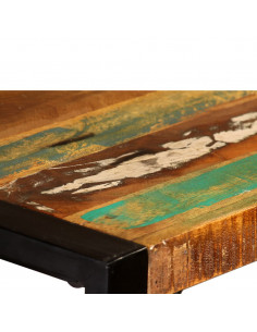 Tavolo da Pranzo in Legno Massello Anticato 120 cm
