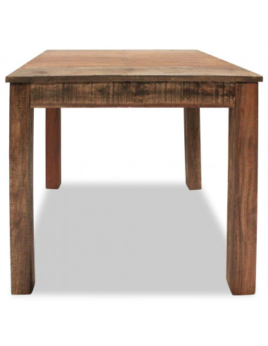 Tavolo da Pranzo in Legno Massello Anticato 82x80x76 cm