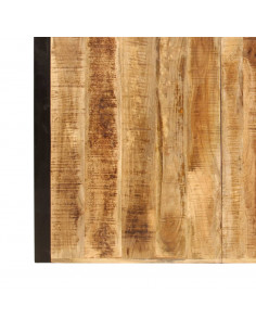 Tavolo da Pranzo in Legno Massello di Mango Grezzo 180 cm