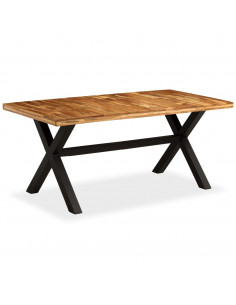 Tavolo da Pranzo Legno Massello di Acacia e Mango 180x90x76 cm