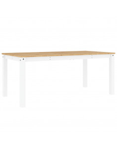 Tavolo da Pranzo Panama Bianco 180x90x75 cm Legno Massello Pino
