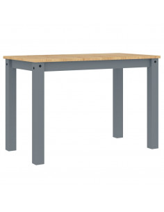 Tavolo da Pranzo Panama Grigio 117x60x75 cm Legno Massello Pino